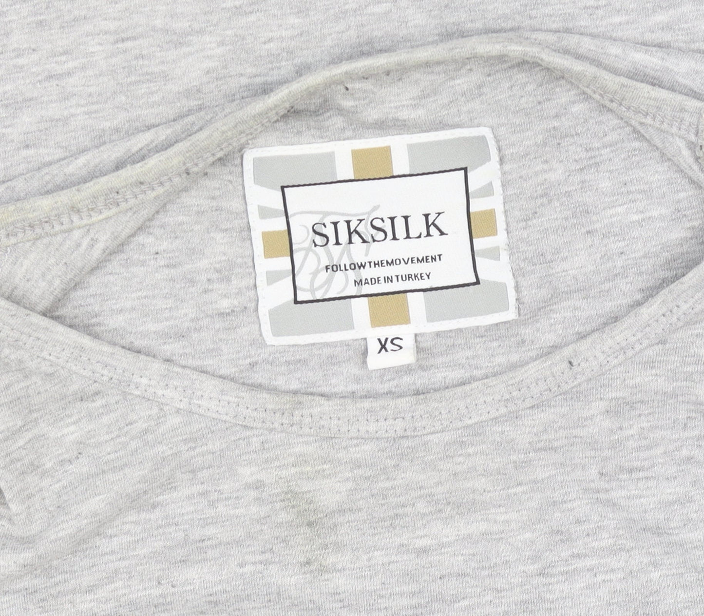 Womens UK Size XS SikSilk Grey Jersey T-Shirt