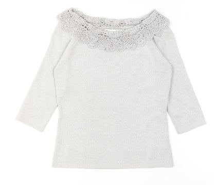 Womens UK Size S Joseph A. Silver Camisole Blouse
