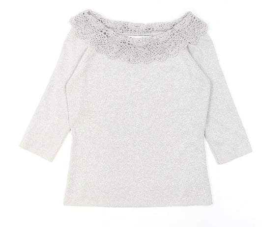 Womens UK Size S Joseph A. Silver Camisole Blouse