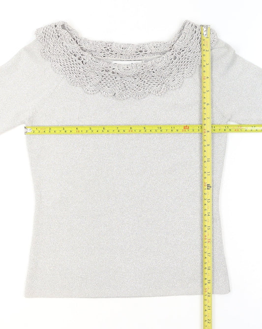 Womens UK Size S Joseph A. Silver Camisole Blouse