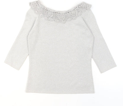 Womens UK Size S Joseph A. Silver Camisole Blouse