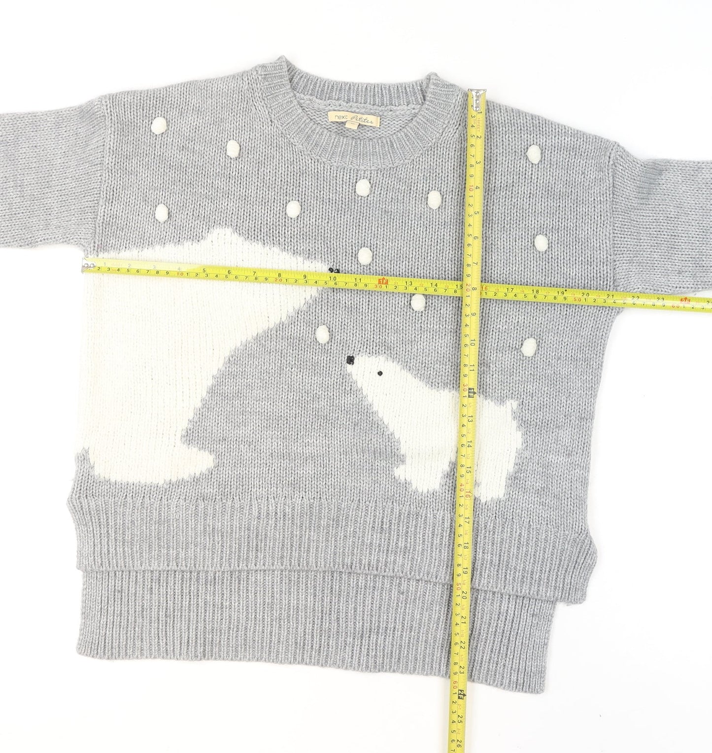 Womens UK Size 10 NEXT Grey Pullover Jumper