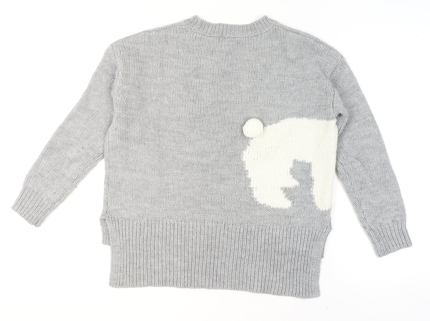 Womens UK Size 10 NEXT Grey Pullover Jumper