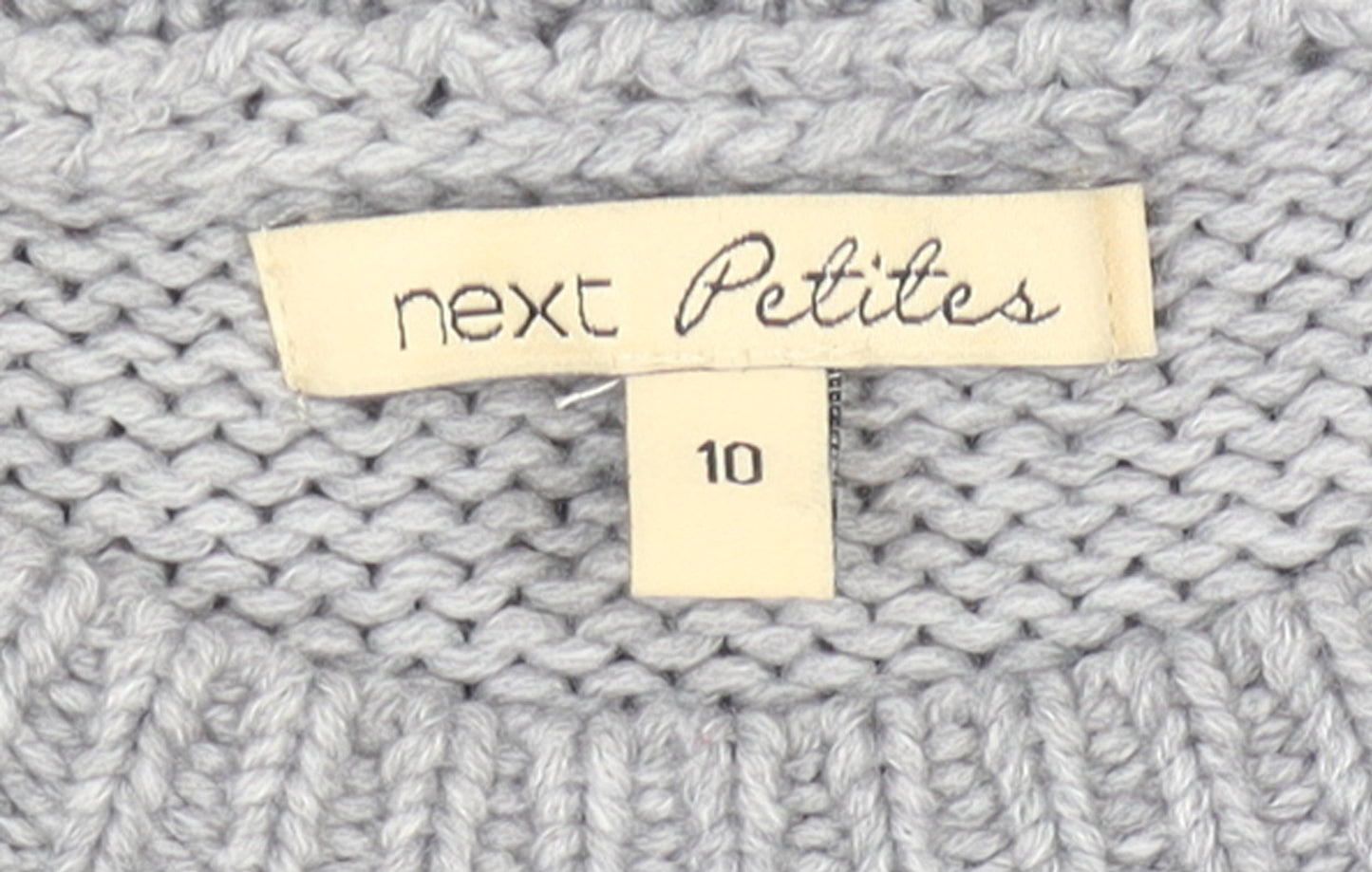 Womens UK Size 10 NEXT Grey Pullover Jumper