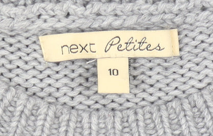 Womens UK Size 10 NEXT Grey Pullover Jumper
