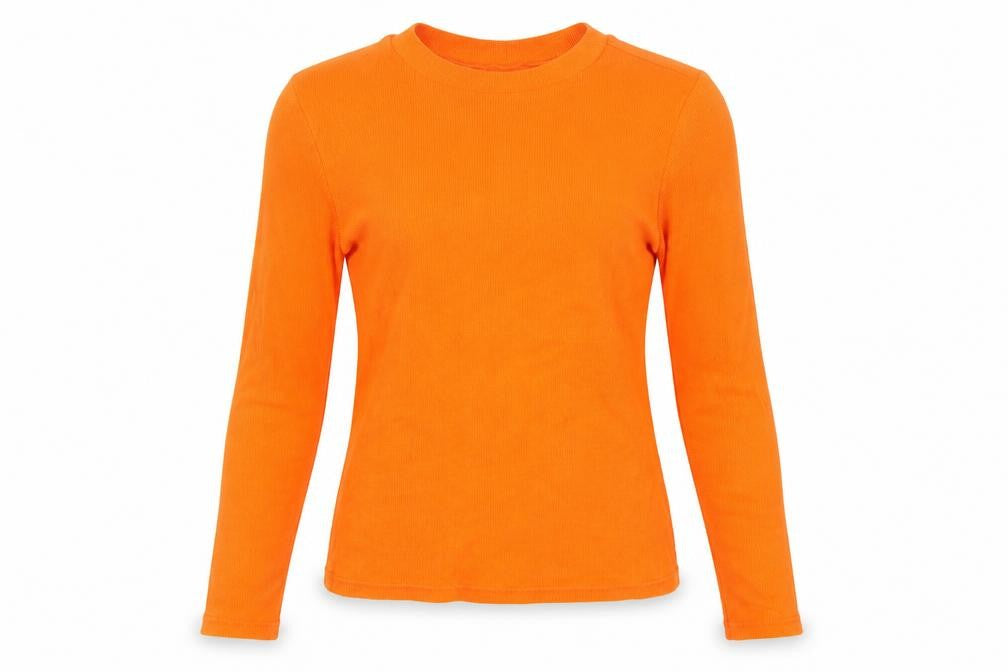 Womens UK Size 8 River Island Orange Basic T-Shirt