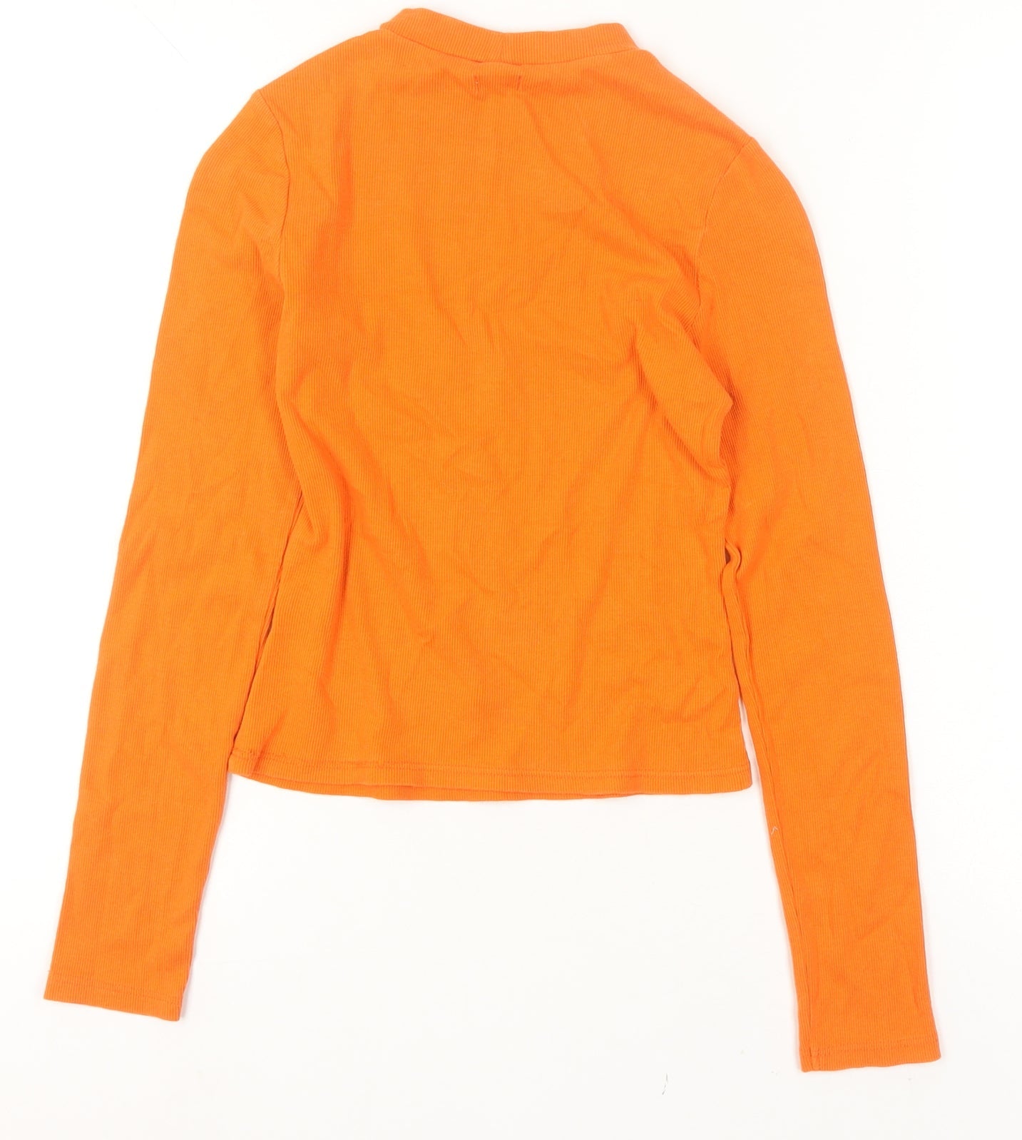 Womens UK Size 8 River Island Orange Basic T-Shirt