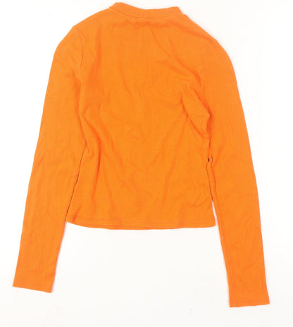Womens UK Size 8 River Island Orange Basic T-Shirt