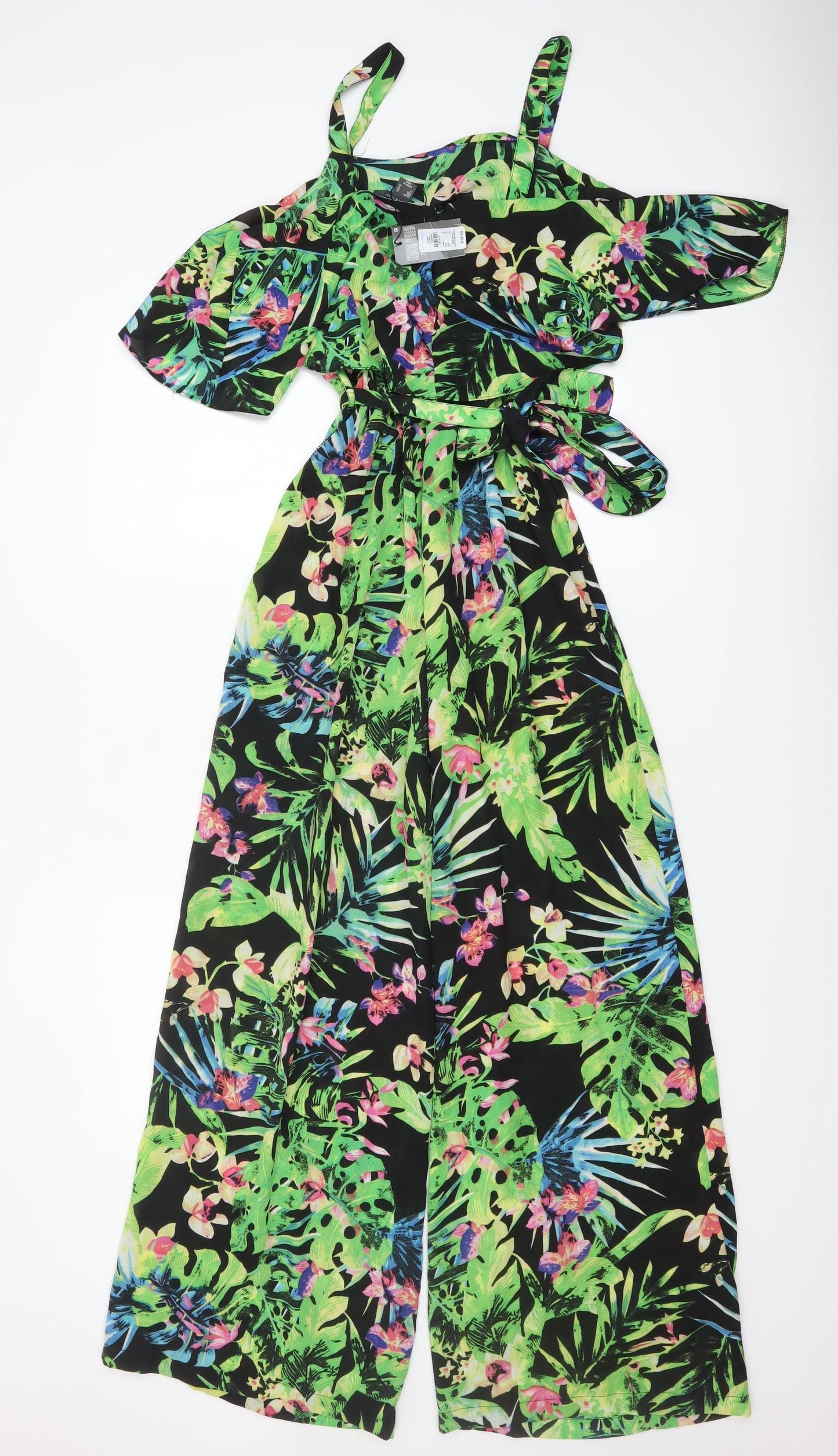Womens UK Size 10 Primark One-Piece Multicoloured Jumpsuit