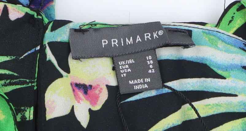 Womens UK Size 10 Primark One-Piece Multicoloured Jumpsuit