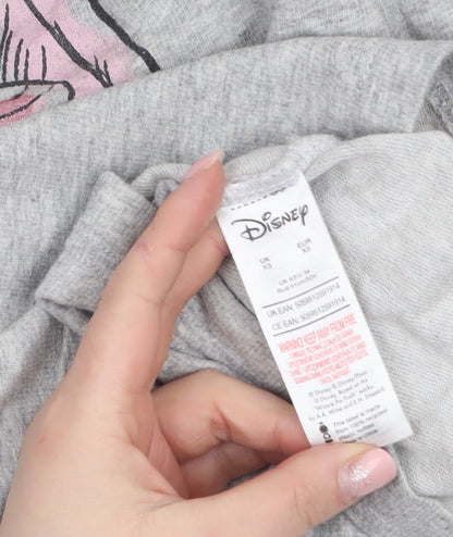 Disney Women’s Grey Dumbo Long Sleeve Nightshirt XS