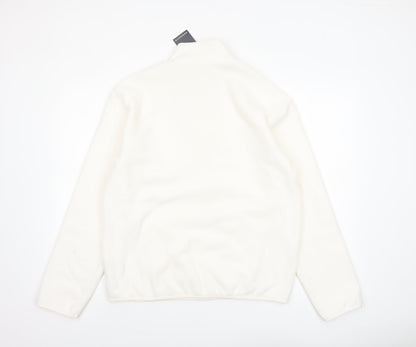 Marks and Spencer Boys Ivory Fleece 1/4 Zip Sweatshirt 15-16 Years