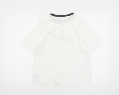 Disney Women's White Mickey Mouse T-Shirt Nightshirt Size 10-12 Cotton