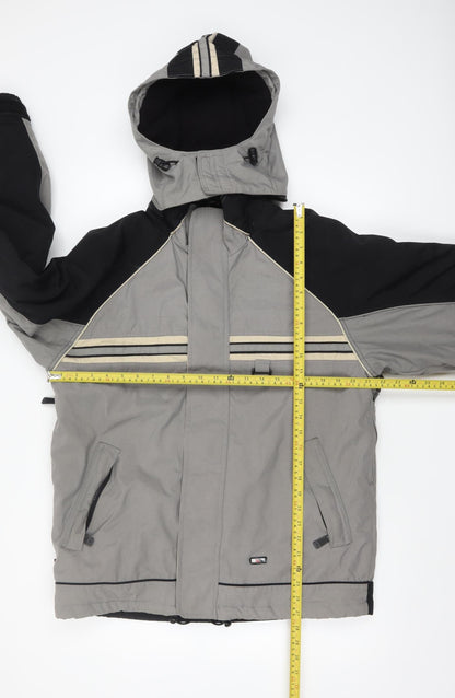 Trespass Boys Grey Hooded Puffer Jacket 13-14 Years Winter Waterproof Coat