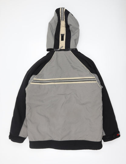 Trespass Boys Grey Hooded Puffer Jacket 13-14 Years Winter Waterproof Coat