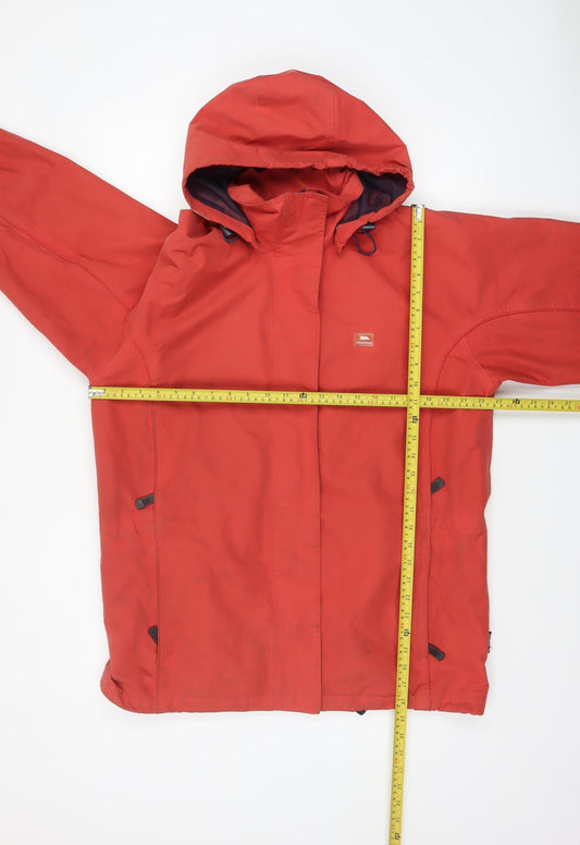 Trespass Men's Red Waterproof Windproof Hooded Parka Jacket Size M