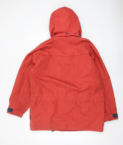 Trespass Men's Red Waterproof Windproof Hooded Parka Jacket Size M