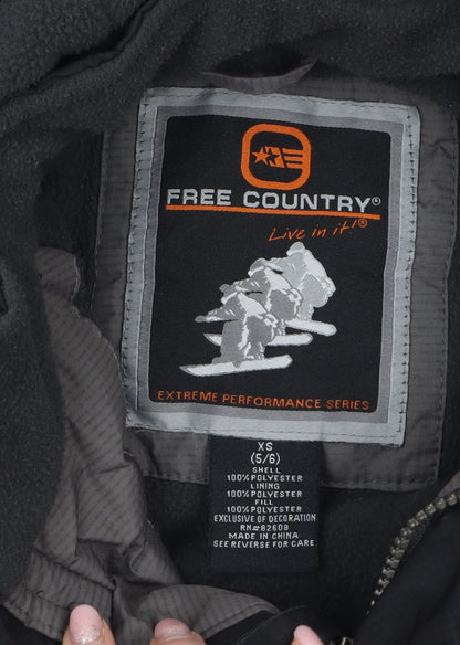 Boys UK Size 5-6 Years Free Country Grey Puffer Jacket
