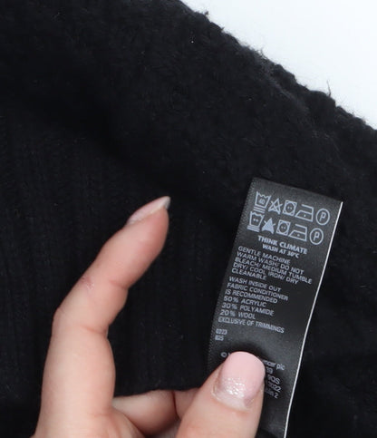 Womens UK Size L Marks and Spencer Black Cardigan Jumper