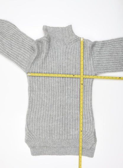 Womens UK Size 4 Miss Selfridge Grey Basic Button-Up