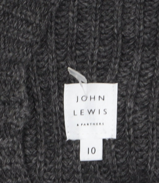 Womens UK Size 10 John Lewis & Partners Grey Pullover Jumper