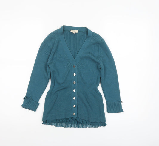 Womens UK Size S Karen Millen Green Cardigan Jumper