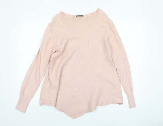 Womens UK Size L Damod Pink Pullover Jumper