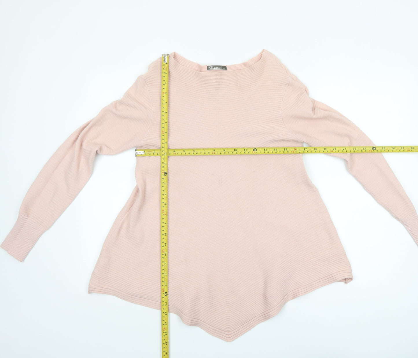 Womens UK Size L Damod Pink Pullover Jumper