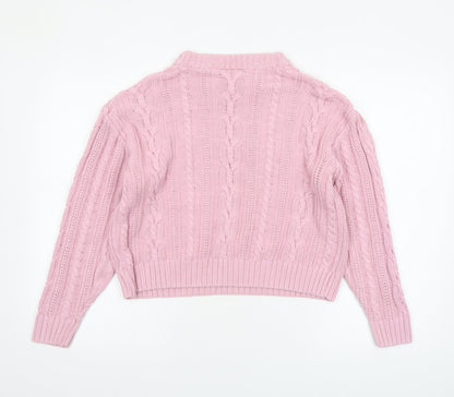 Womens UK Size 12 Monki Pink Pullover Jumper