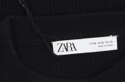 Womens UK Size 12 Zara Black Pullover Jumper