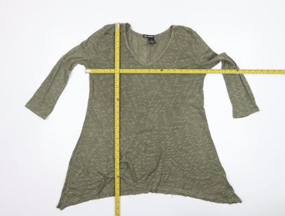 Womens UK Size 14 DKNY Jeans Green Tunic Jumper