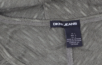 Womens UK Size 14 DKNY Jeans Green Tunic Jumper