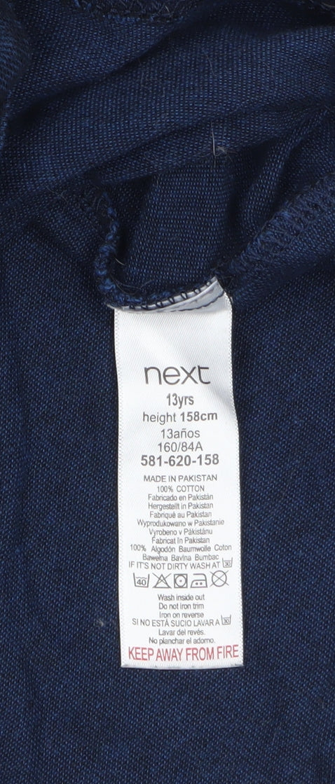 Boys UK Size 13 Years NEXT Blue Basic Polo