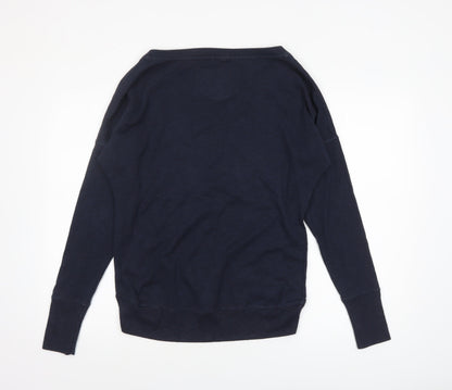 Womens UK Size S Superdry Blue Pullover Sweatshirt