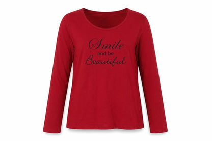 Womens UK Size S Royal Dutch Red Basic T-Shirt