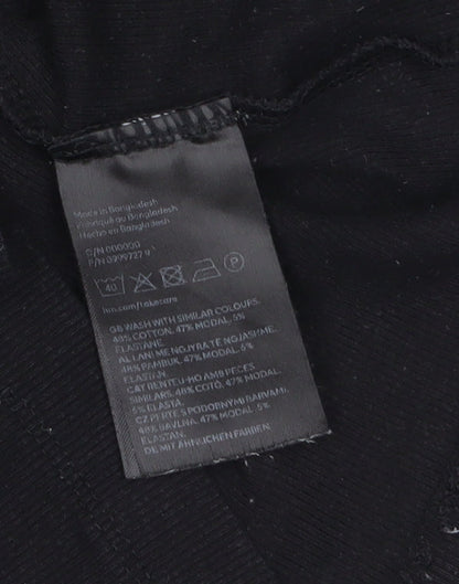 Womens UK Size S H&M Black Basic T-Shirt
