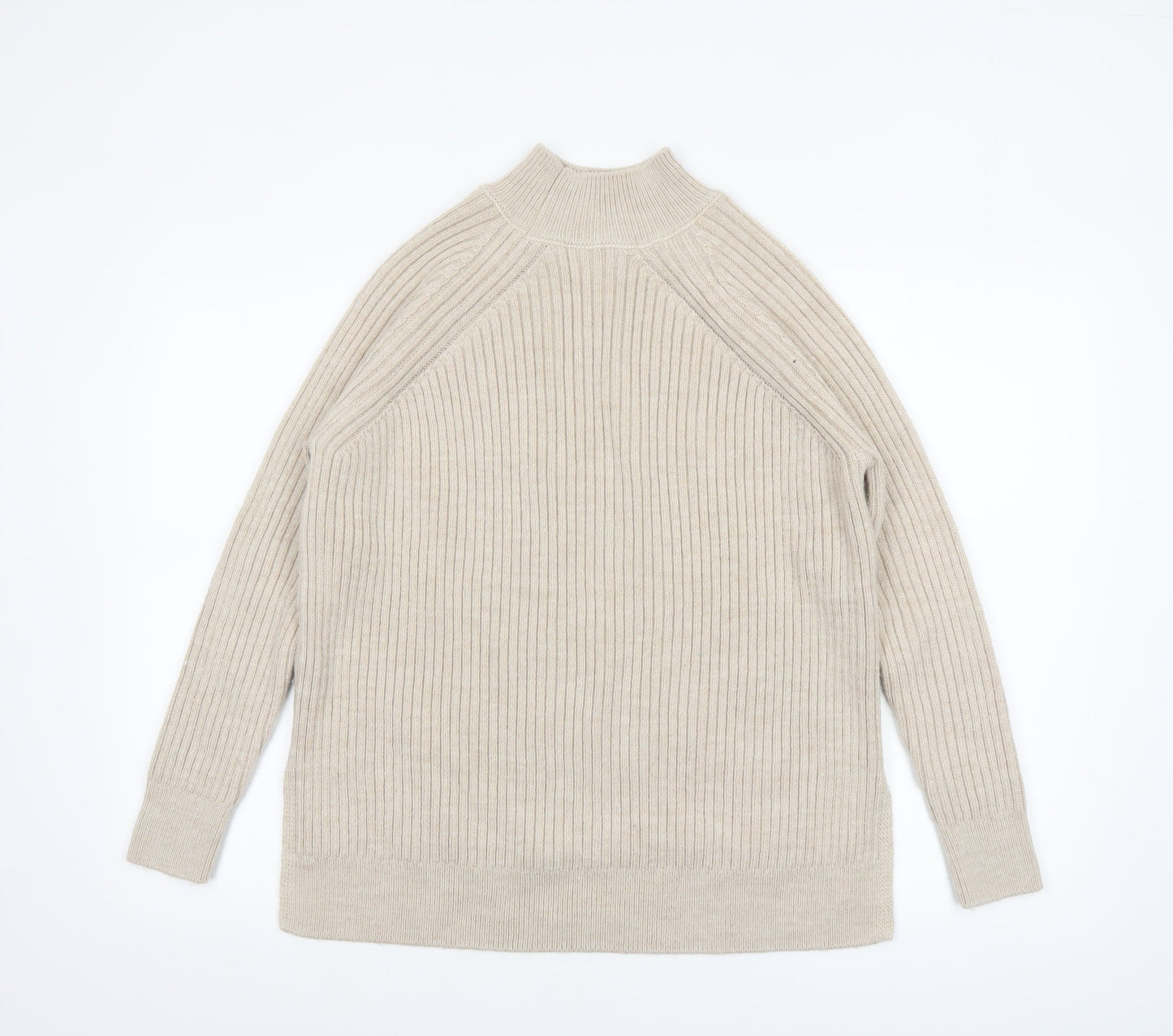 Womens UK Size S George Beige Pullover Jumper