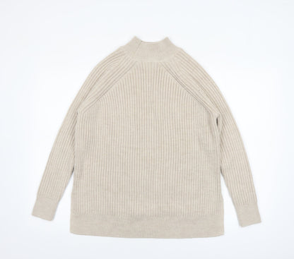 Womens UK Size S George Beige Pullover Jumper