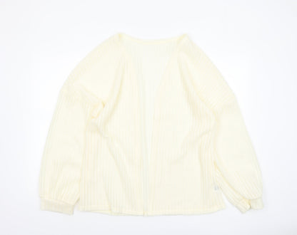 Womens UK Size L SheIn Ivory Cardigan Jumper