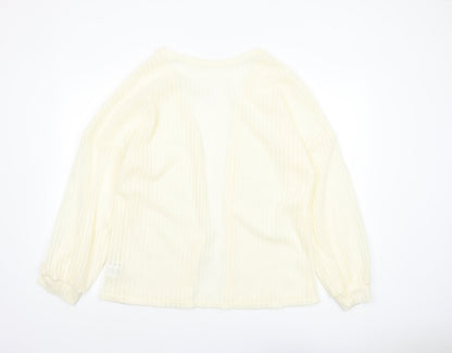 Womens UK Size L SheIn Ivory Cardigan Jumper
