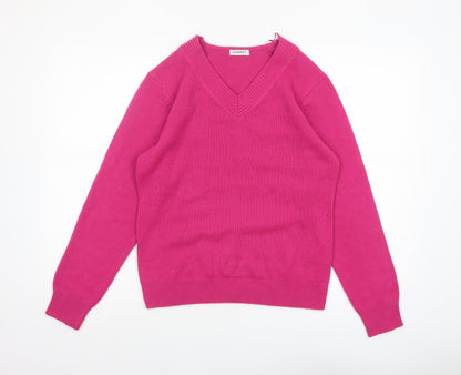 Womens UK Size 10/12 Damart Pink Pullover Jumper