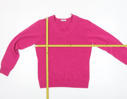 Womens UK Size 10/12 Damart Pink Pullover Jumper