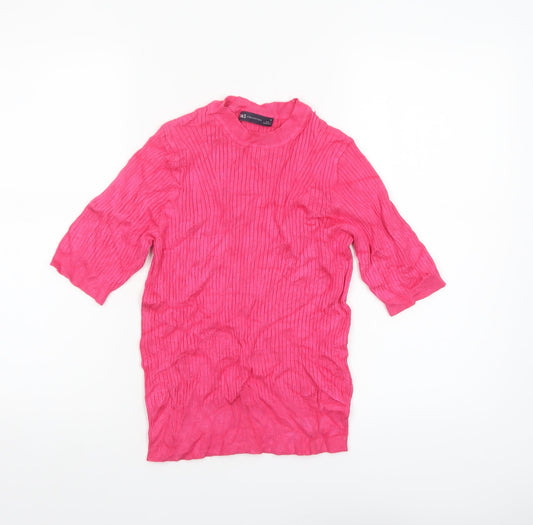 Womens UK Size 10 Marks and Spencer Pink Pullover Jumper