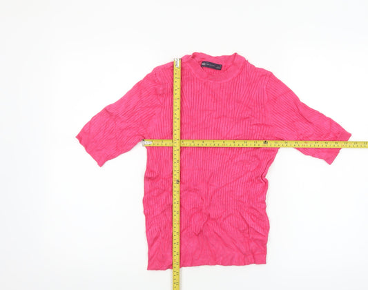 Womens UK Size 10 Marks and Spencer Pink Pullover Jumper