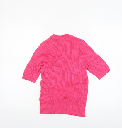 Womens UK Size 10 Marks and Spencer Pink Pullover Jumper