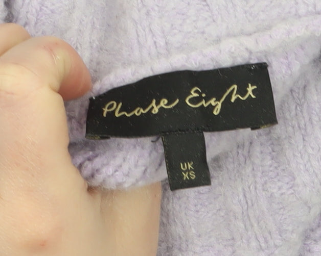 Womens UK Size XS Phase Eight Purple Pullover Jumper