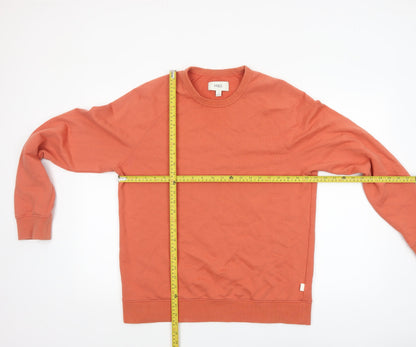 Mens UK Size M Marks and Spencer Orange Pullover Sweatshirt