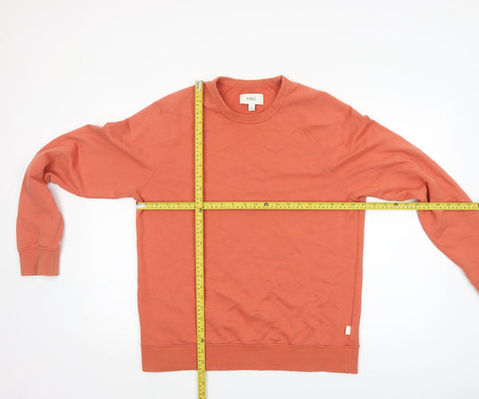 Mens UK Size M Marks and Spencer Orange Pullover Sweatshirt