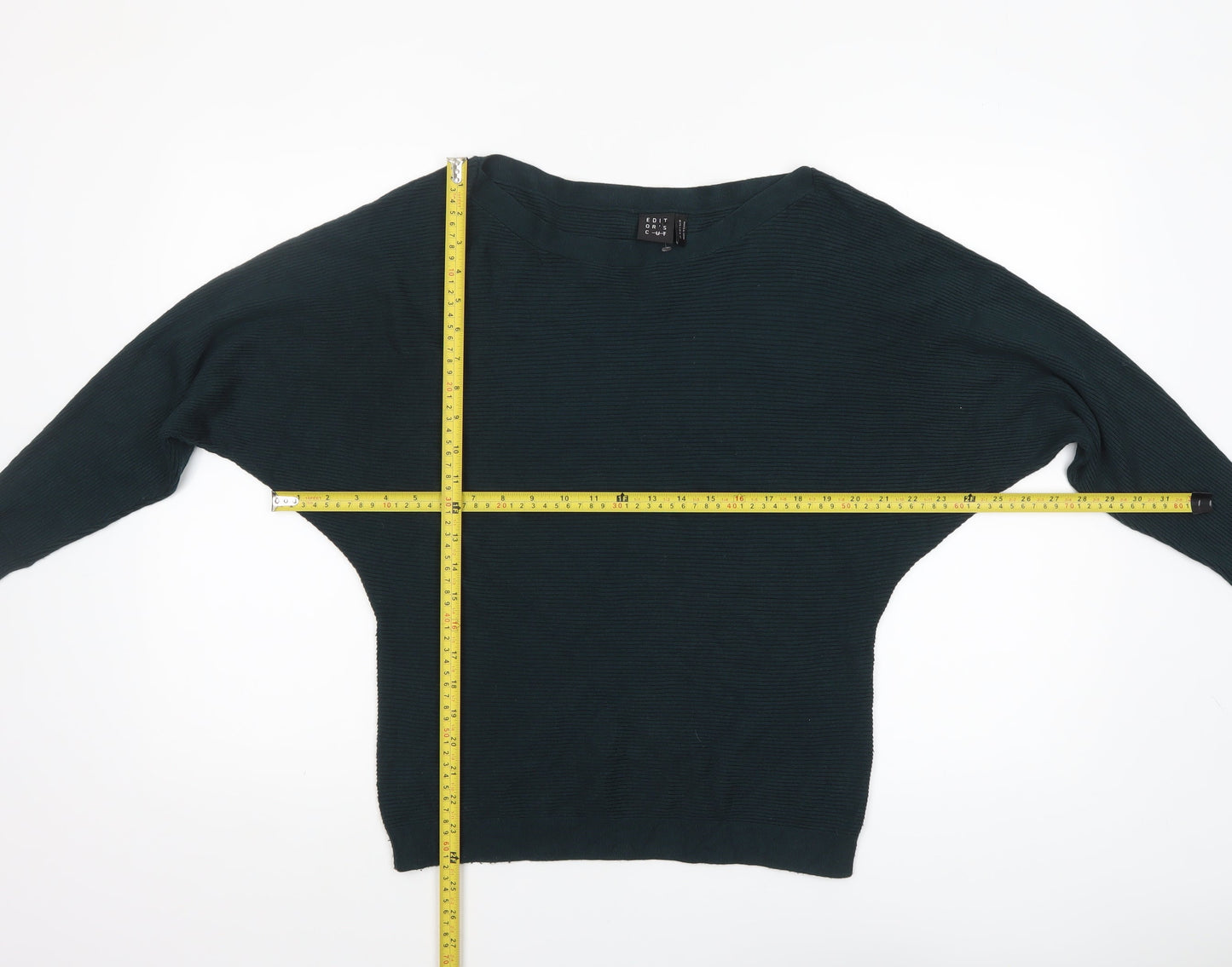 Womens UK Size 10 Editor's Cut Green Pullover Jumper