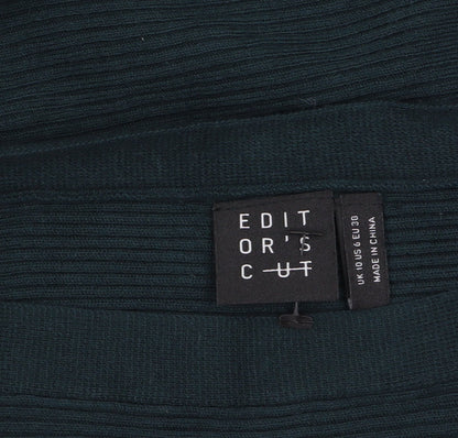 Womens UK Size 10 Editor's Cut Green Pullover Jumper